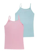 Koszulki dla dziewczynek - Podkoszulka dziewczęca podkoszulek dziecięcy bawełniany 2PAK 134-140 MYWAY - miniaturka - grafika 1