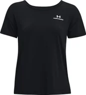Koszulki i topy damskie - Under Armour Under Armour Rush Energy Core Short Sleeve 1365683-001 Czarne S - miniaturka - grafika 1