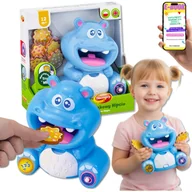 Zabawki interaktywne dla dzieci - Ciasteczkowy Hipcio DUMEL Liczy Po Polsku i Angielsku PL/ENG Nauka Angielskiego Dla Dziecka PREZENT + EBOOK - miniaturka - grafika 1