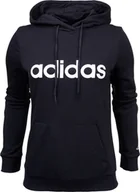 Bluzy damskie - Adidas Bluza damska adidas Essentials Hoodie granatowa H07797 S - miniaturka - grafika 1