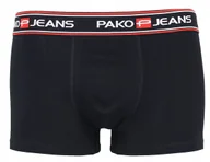 Majtki męskie - Bokserki majtki męskie bawełna MILTON czarne M - miniaturka - grafika 1