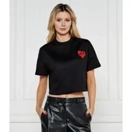 Koszulki i topy damskie - Karl Lagerfeld T-shirt SUNGLASSES Cropped Fit - miniaturka - grafika 1