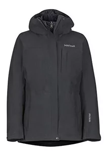Marmot Damska kurtka przeciwdeszczowa 35810 Wm's minimalistyczny komponent, hardshell, płaszcz przeciwdeszczowy, wiatroszczelna, wodoodporna, oddychająca Czarny S - Płaszcze damskie - miniaturka - grafika 1