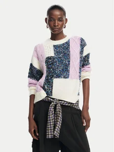 Desigual Sweter Edmonton 24WWJF19 Kolorowy Regular Fit - Swetry damskie - miniaturka - grafika 1
