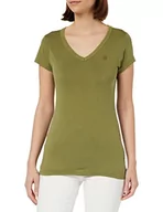 Koszulki i topy damskie - G-STAR RAW Women's Eyben Stripe Slim V-Neck Top T-Shirt zielony (Avocado gd D21314-B059-D832), L, Zielony (Avocado Gd D21314-b059-d832), L - miniaturka - grafika 1