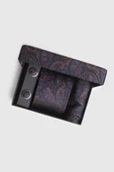 Krawaty i muchy męskie - Zestaw krawat z poszetką i spinkami 00001A81PXA - miniaturka - grafika 1