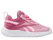 Buty dla dziewczynek - Buty dziecięce Reebok 100232032 RUSH RUNNER 5 ELASTIC LACE Różowe - miniaturka - grafika 1