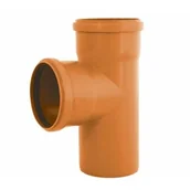 Łączniki, trójniki, kształtki - Trójnik zewnętrzny 110 x 87 pomarańczowy - miniaturka - grafika 1