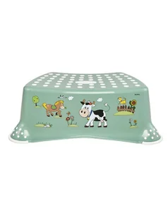 Keeeper Podest Tomek z funkcją antypoślizgową Funny Farm zielony - Wyposażenie pokoiku dziecięcego - miniaturka - grafika 1