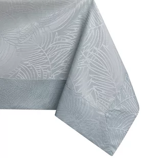 Obrus Gaia Szary Tłoczony Roślinny 140x300 AmeliaHome - TCLOTH/AH/GAIA/BRD/LIGHTGREY/140X300 - Obrusy i serwetki - miniaturka - grafika 1