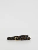 Paski - Reserved - Skórzany pasek w zwierzęcy wzór - wielobarwny - miniaturka - grafika 1