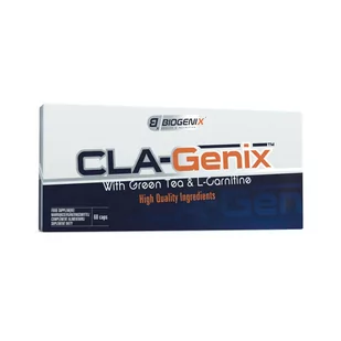 Biogenix CLA-Genix® with Green Tea & L-Carnitine - 60 Kapsułek - Spalacze tłuszczu - miniaturka - grafika 1