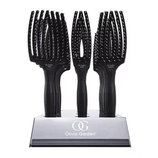 Olivia Garden Finger Brush zestaw szczotek włosie dzika display 12 szt - Szczotki i grzebienie do włosów - miniaturka - grafika 1