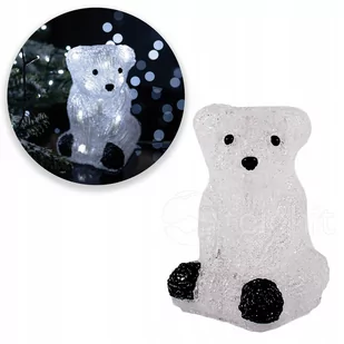 Ozdoba Świąteczna Miś 16LED 19CM CH15 THL40 - Ozdoby bożonarodzeniowe - miniaturka - grafika 1
