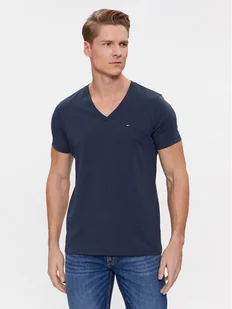 Tommy Jeans T-Shirt DM0DM04410 Granatowy Regular Fit - Koszulki męskie - miniaturka - grafika 1