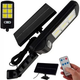 Lampa Solarna Czujnik Ruchu Zmierzchu Osobno Panel - Lampy ogrodowe - miniaturka - grafika 1