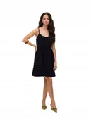 Sukienki - VERO MODA CZARNA LETNIA SUKIENKA Z WIĄZANYMI RAMIĄCZKAMI S 6BA - miniaturka - grafika 1