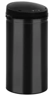 Kosze na śmieci - Czarny kosz na odpady z automatyczną pokrywą 50L G0-A24 - miniaturka - grafika 1