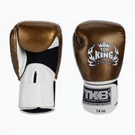 Rękawice bokserskie - Rękawice bokserskie Top King Muay Thai Empower white/gold - miniaturka - grafika 1