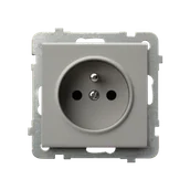 Gniazdka elektryczne - Ospel Gniazdo z/u SONATA - kaszmir - miniaturka - grafika 1