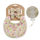 Śliniaki i fartuszki - Zestaw Dwustronny Śliniaczek I Opaski W Stylu Vintage/Boho - miniaturka - grafika 1