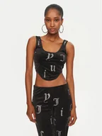 Koszulki i topy damskie - Juicy Couture Top Cait JCMCS224252 Czarny Slim Fit - miniaturka - grafika 1