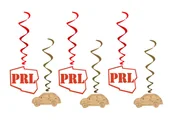 Dekoracje sali - Congee.pl Dekoracja wisząca urodzinowa PRL - 6 szt. SWID-PRL1 - miniaturka - grafika 1