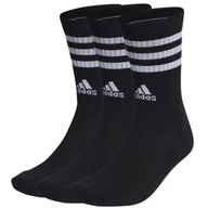 Skarpetki damskie - Skarpety adidas 3 Stripes Cushioned Crew Socks (kolor Czarny) - miniaturka - grafika 1