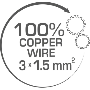 PRZEDŁUŻACZ BĘBNOWY  15 m 4 GNIAZDA KS CR-15M Könner&Söhnen KS - Akcesoria do elektronarzędzi - miniaturka - grafika 10