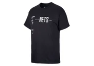 Koszulki męskie - Nike Nba Brooklyn Nets World Courtside Tee Black - miniaturka - grafika 1