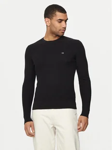 Calvin Klein Sweter K10K113031 Czarny Regular Fit - Swetry męskie - miniaturka - grafika 1