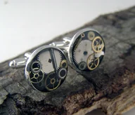 Spinki do mankietów i krawatów - Mechaniczne spinki 367 - miniaturka - grafika 1