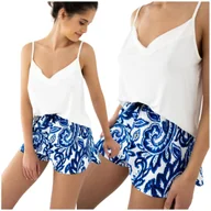 Piżamy damskie - Piżama Sensis DONATA biało/niebieska - Roz. S - miniaturka - grafika 1