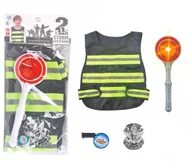 Zabawy w naśladowanie dorosłych - ZESTAW POLICJA KAMIZELKA LIZAK NA BATERI ZABAWKA DLA DZIECI - miniaturka - grafika 1