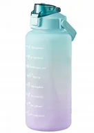 Shakery i bidony sportowe - BIDON MOTYWACYJNY BUTELKA NA WODĘ ZE SŁOMKĄ UCHWYTEM NA SIŁOWNIĘ 2000ML - miniaturka - grafika 1