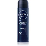 Dezodoranty i antyperspiranty męskie - Nivea Men Deep antyprespirant w sprayu 48 godz 150 ml - miniaturka - grafika 1