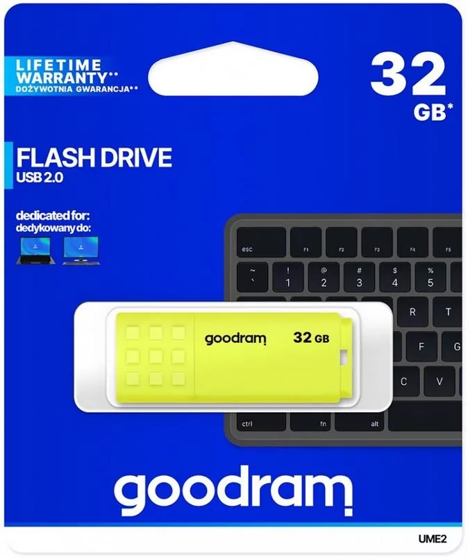 Goodram UME2 32GB żółty (0320Y0R11)