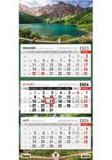Kalendarze - Kalendarz 2024 trójdzielny Morskie Oko - miniaturka - grafika 1