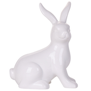 Wielkanoc - Beliani Figurka Królik Biała Moriuex - miniaturka - grafika 1