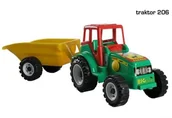 Samochody i pojazdy dla dzieci - CHOIŃSKI Traktor z przyczepą III z klockami CHOIŃSKI - miniaturka - grafika 1