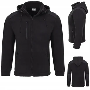 Bluza polarowa męska Polar Męski roboczy BHP CIEPŁY z kapturem gruby r.3XL - Bluzy męskie - miniaturka - grafika 1
