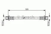 Przewody hamulcowe - Bosch Przewód hamulcowy giętki BOSCH 1987481181 1987481181 - miniaturka - grafika 1