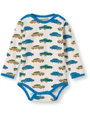 Body dla niemowląt - Småfolk Body w kolorze biało-niebieskim - miniaturka - grafika 1