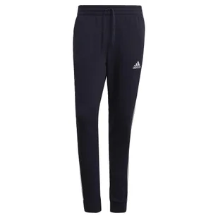 Spodnie męskie adidas Essentials Tapered Cuff 3 Stripes - Spodnie sportowe męskie - miniaturka - grafika 1