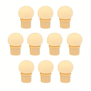 TEMU 10szt. Okrągłe Główki Gąbki do Żelu do Paznokci z Ostrą Główką, Pędzel do Gradientu Kolorów, Brokat, Narzędzia do Manicure - Ozdoby do paznokci - miniaturka - grafika 1