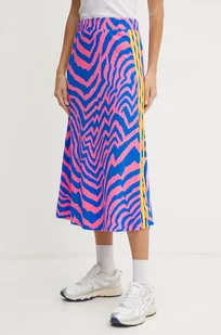 adidas Originals spódnica X Farm Rio kolor różowy midi rozkloszowana IY0758 - Spódnice - miniaturka - grafika 1