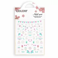 Ozdoby do paznokci - Allepaznokcie Naklejki do paznokci cienkie samoprzylepne świąteczne świecące w UV Colorf CY-020 - miniaturka - grafika 1