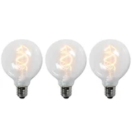 Żarówki LED - LUEDD Zestaw 3 żarówek LED E27 G95 przezroczysta 5W 400 lm 2200K - miniaturka - grafika 1