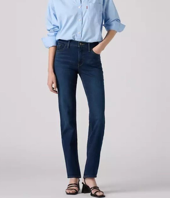 LEVI'S 312 JEANSY DAMSKIE PROSTE GRANATOWE NA CO DZIEŃ w26 l32 7CA