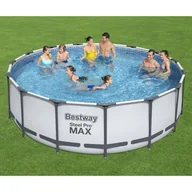 Baseny ogrodowe - Bestway Basen ogrodowy Steel Pro MAX, okrągły, 457x122 cm - miniaturka - grafika 1